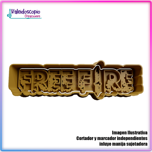 Free fire - Cortador para galletas y fondant