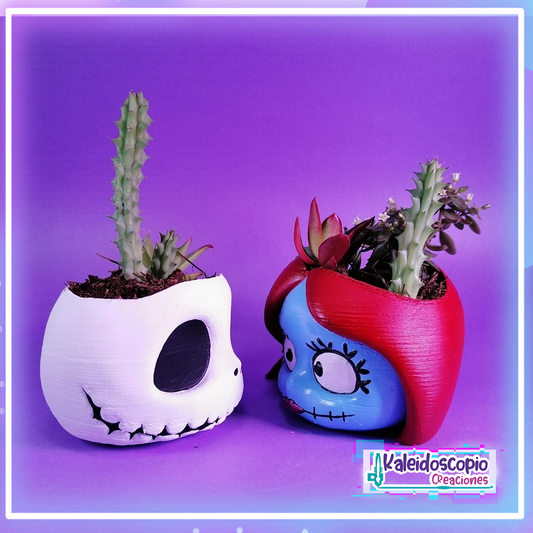 Macetitas Jack Skellington & Sally