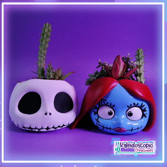 Macetitas Jack Skellington & Sally