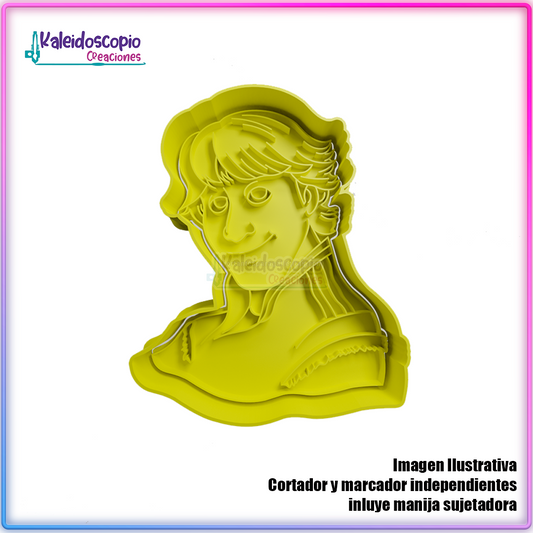 Kristoff Frozen - Cortador para galletas y fondant