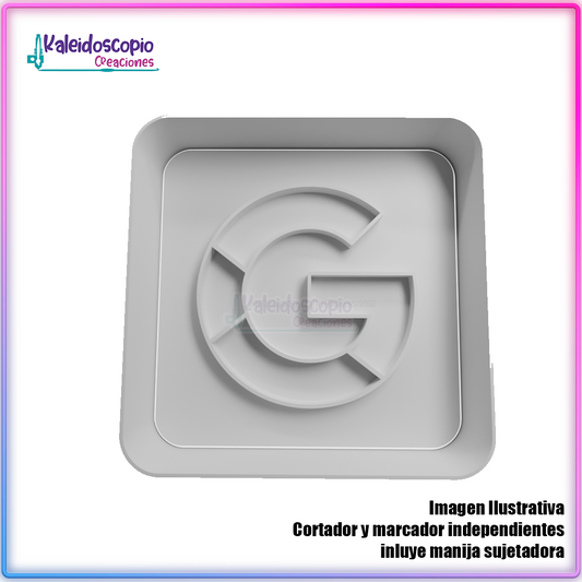Google logo Cortador para galletas y fondant