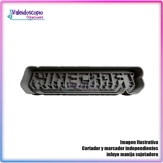 Logo Minecraft - Cortador para galletas y fondant