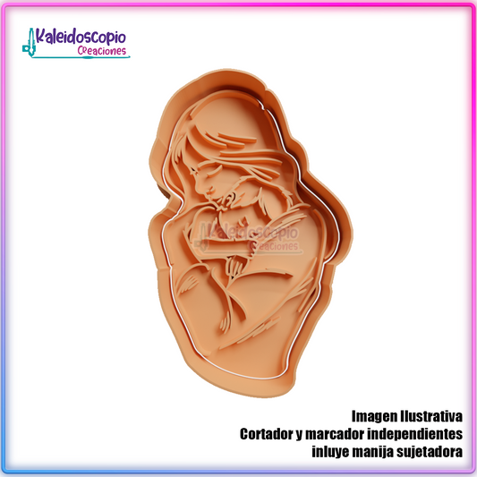 Madre y bebé Cortador para galletas y fondant