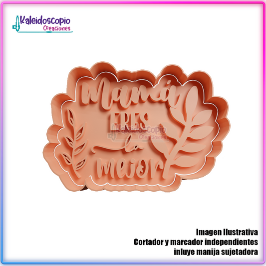 Mamá eres la mejor Cortador para galletas y fondant