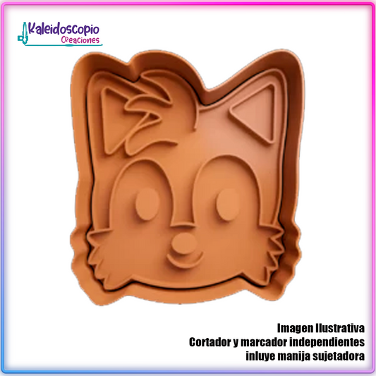 Miles, colitas kawaii - Cortador para galletas y fondant