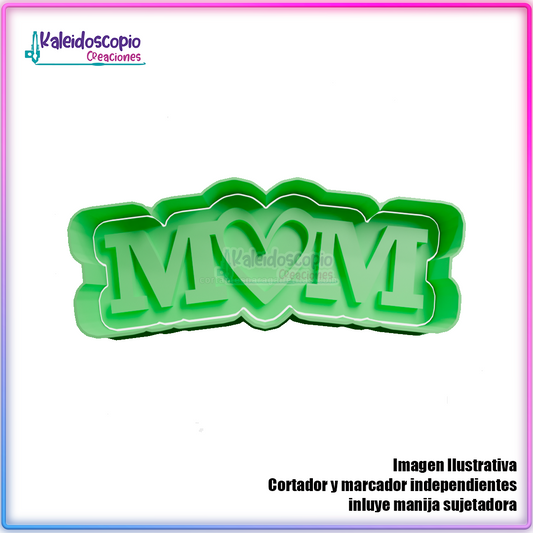 Mom Cortador para galletas y fondant