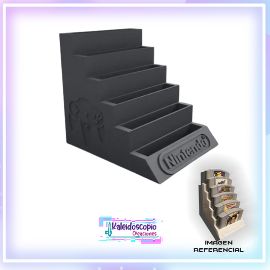 Stand base tipo torre para cartuchos Nintendo 64