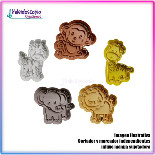 Animalitos pack de cortador para galletas y fondant