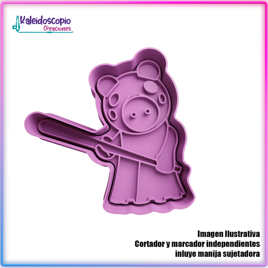Piggy Roblox - Cortador para galletas y fondant
