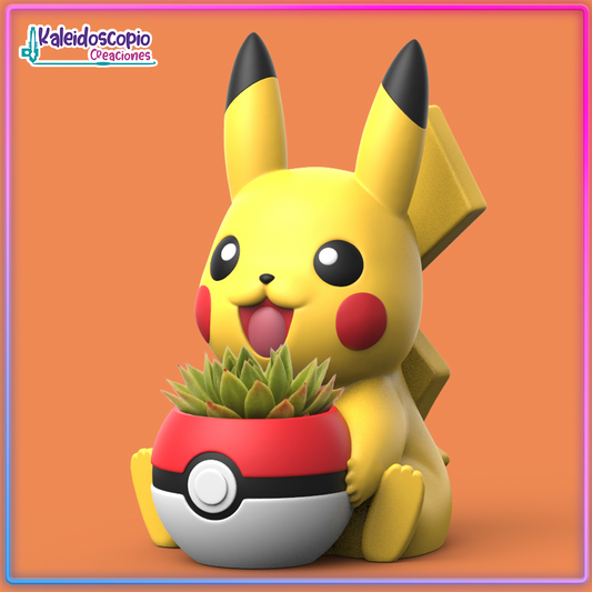 Pikachu con pokeball Maceta Pokémon