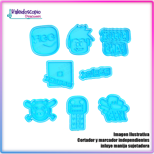 Mix Roblox Pack - Cortador para galletas y fondant