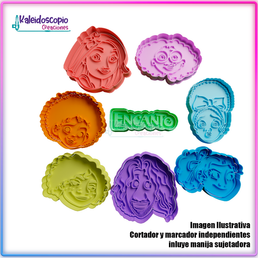 Encanto pack de cortador para galletas y fondant