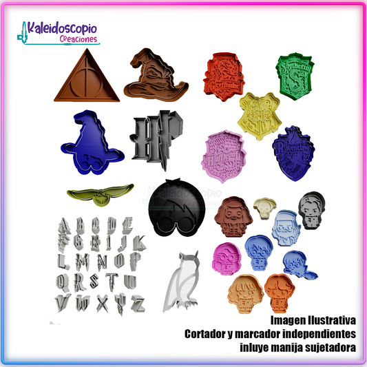 Harry Potter super pack de cortador para galletas y fondant