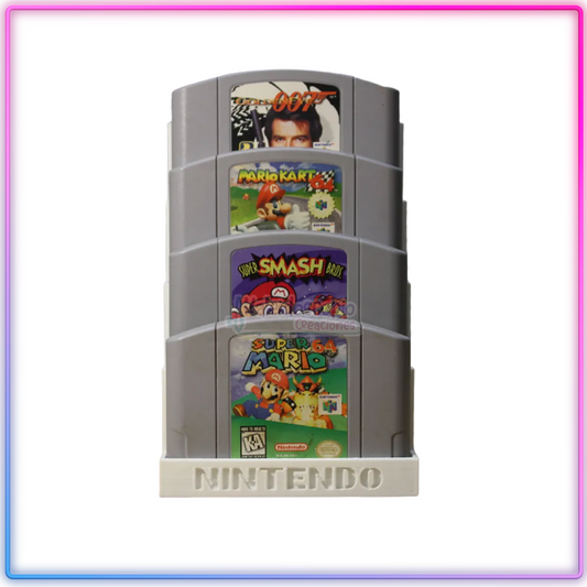 Nintendo 64 Base Soporte 4 cartuchos