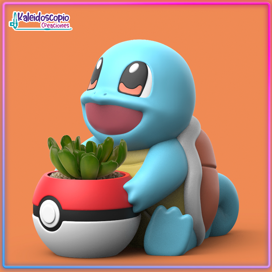 Squirtle con pokeball Maceta Pokémon Squirtle con pokeball Maceta Pokémon