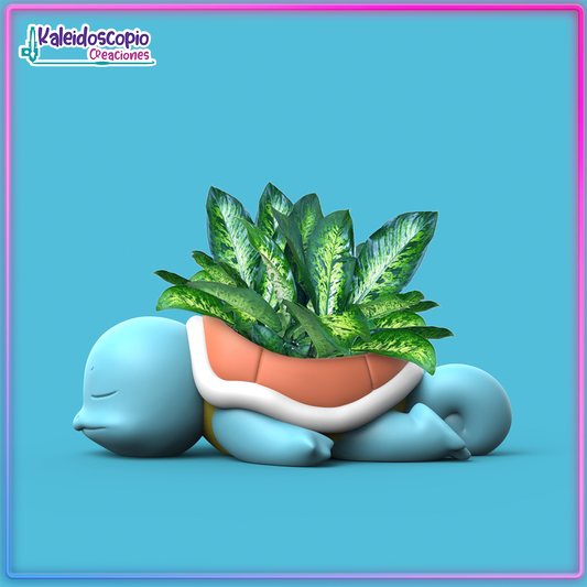 Squirtle dormido Maceta Pokémon