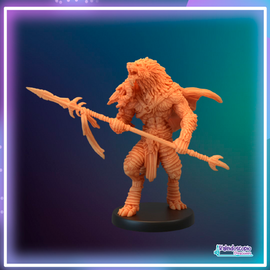 WhereWolf con lanza, Miniatura juego de rol