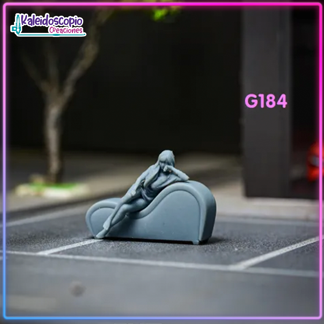 Chica 184 - ESCALA 164  - Minis Dioramas