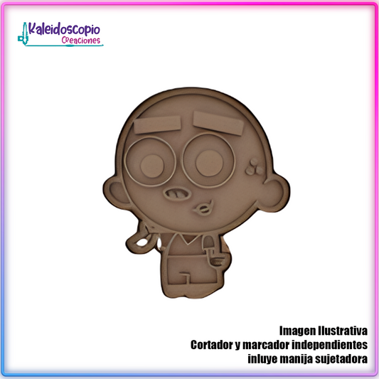 AJ Los Padrinos Magicos Cortador de Galleta y Fondant