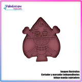 Ace Calavera One Piece Cortador de Galleta y Fondant