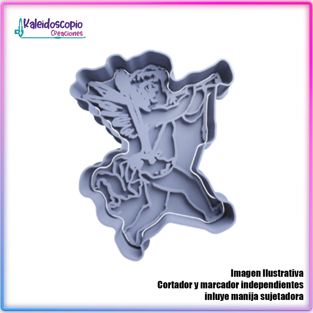 Angel con trompeta Cortador para galletas y fondant