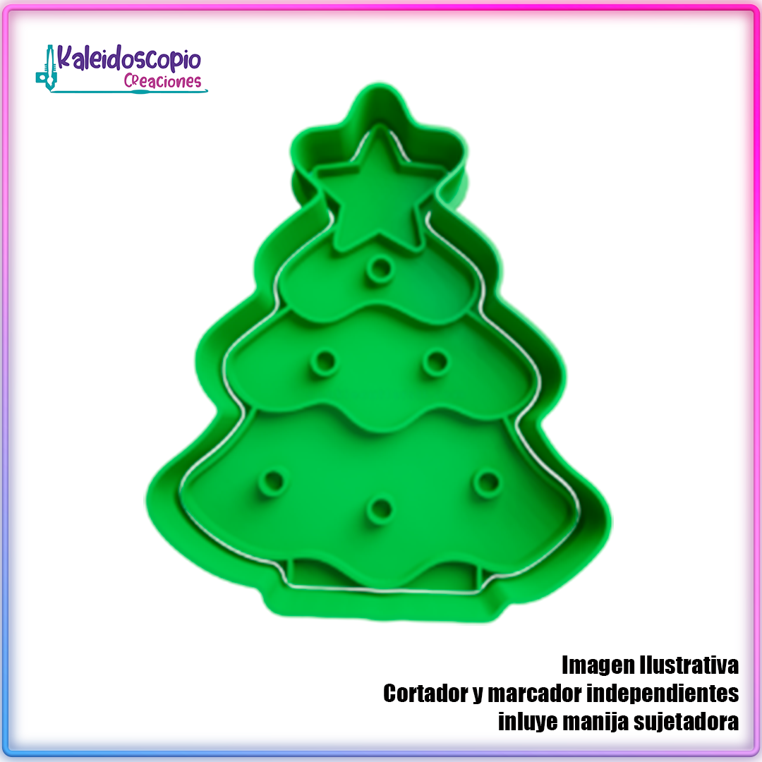 Arbol de Navidad 2 - Cortador de Galletas y Fondant