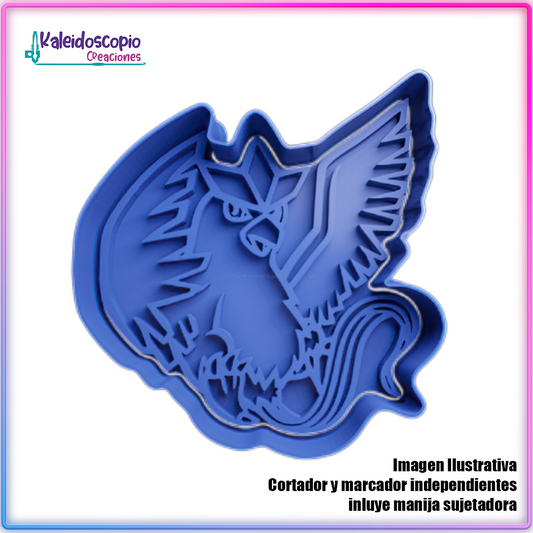 Articuno Pokemon - Cortador de Galletas y Fondant