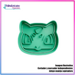 Bulbasaur Cabeza Pokemon - Cortador de Galletas y Fondant