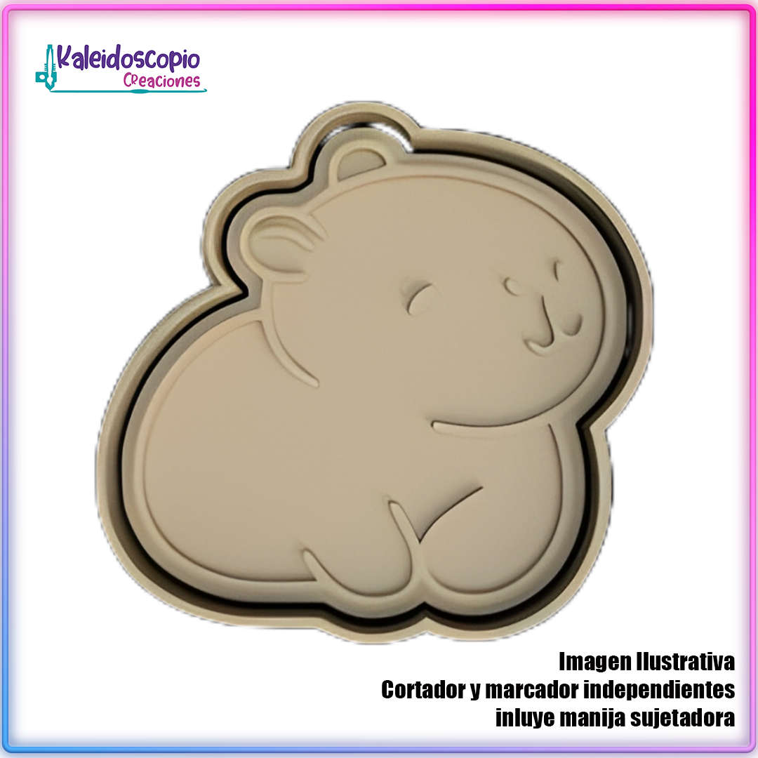 Capibara Acostado Cortador para galletas