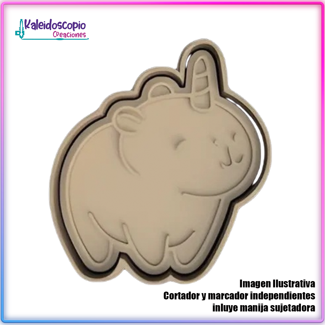 Capibara Unicornio Cortador para galletas