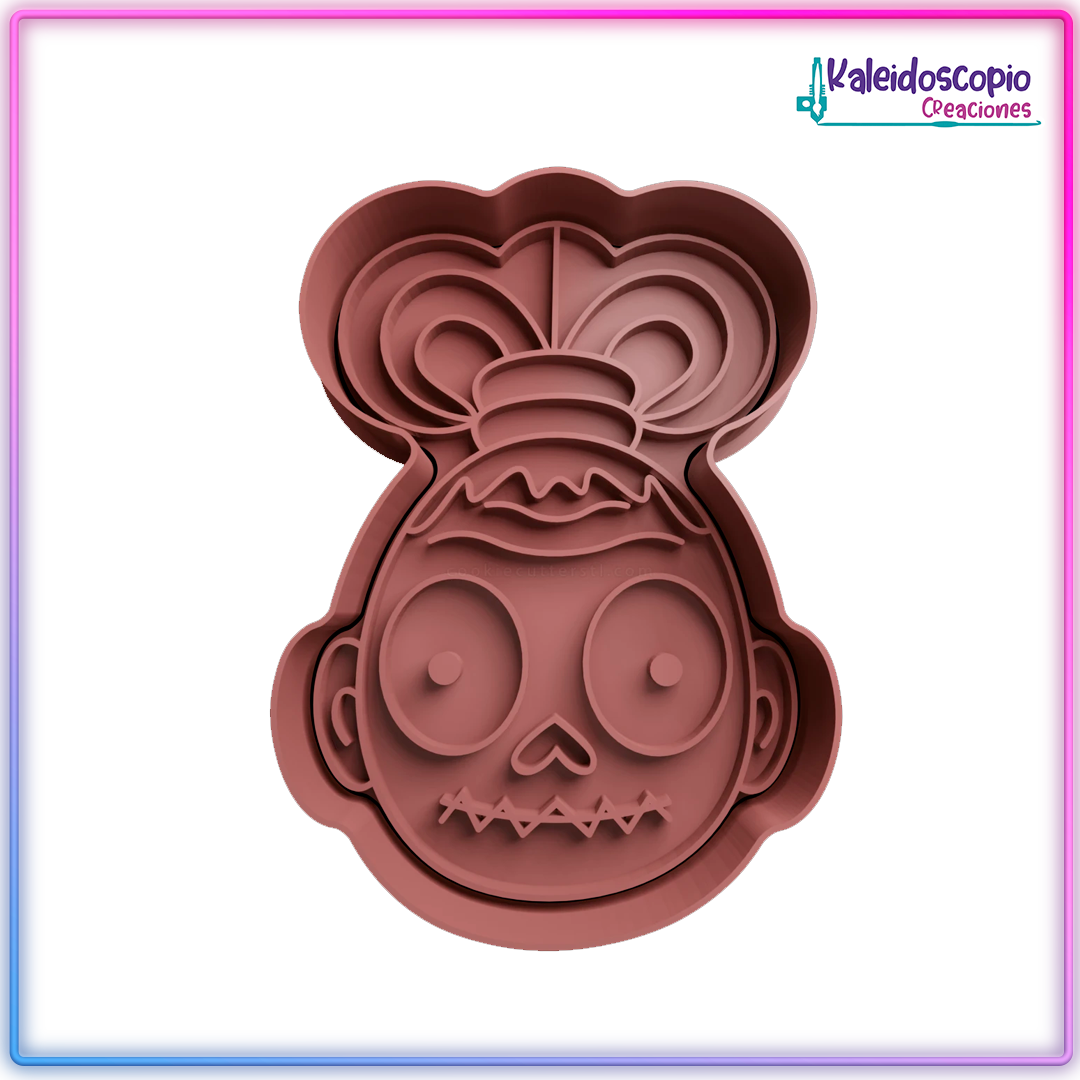 Cabeza Encogida Shrinker Bob Cortador de Galleta y Fondant