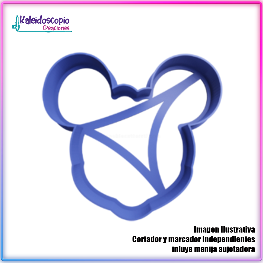 Cabeza Mickey Mouse Contorno Cortador De Galletas