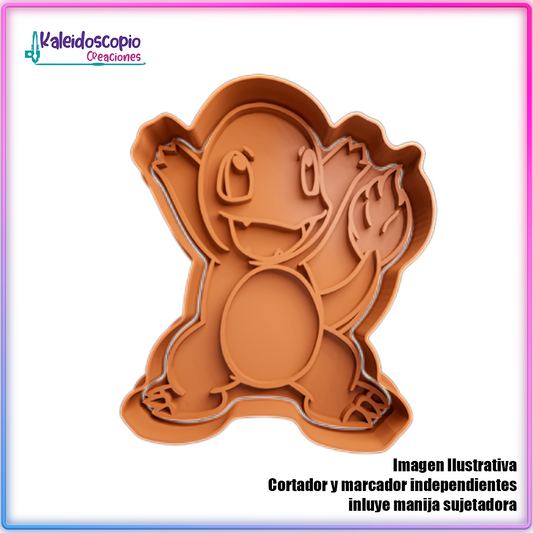 Charmander Pokemon - Cortador de Galletas y Fondant