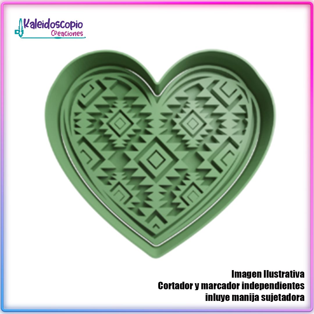 Corazon Azteca Cortador De Galletas