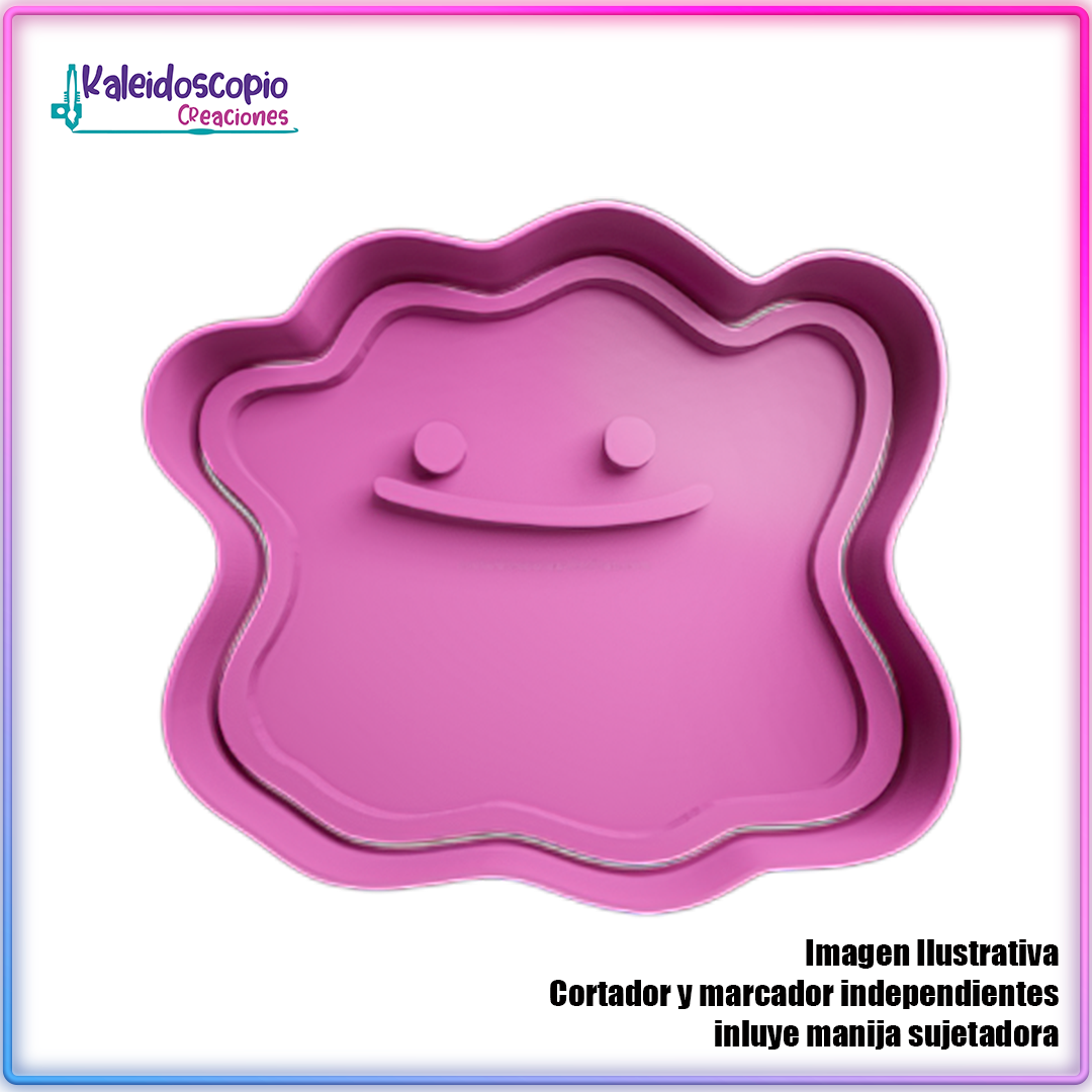 Ditto Pokemon - Cortador de Galletas y Fondant