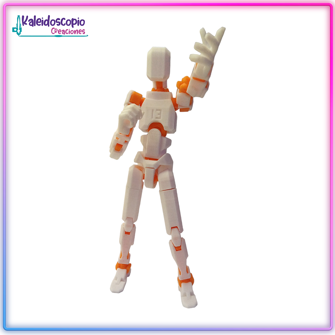 Lucky Dummy T13 Figura Color Blanco - Robot Multiarticulado