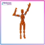 Lucky Dummy T13 Figura Color Naranja - Robot Multiarticulado