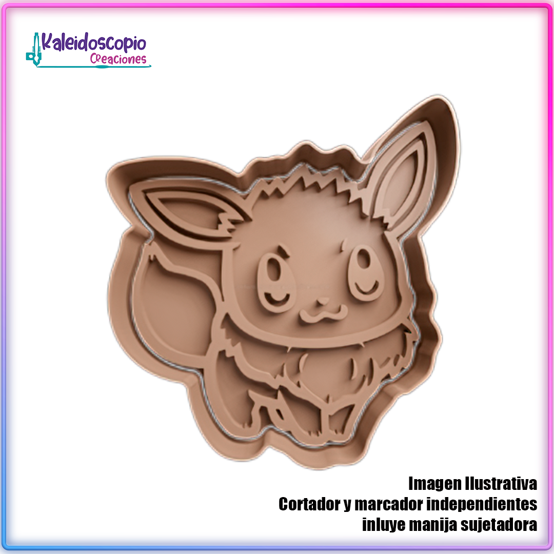 Eevee Pokemon - Cortador de Galletas y Fondant