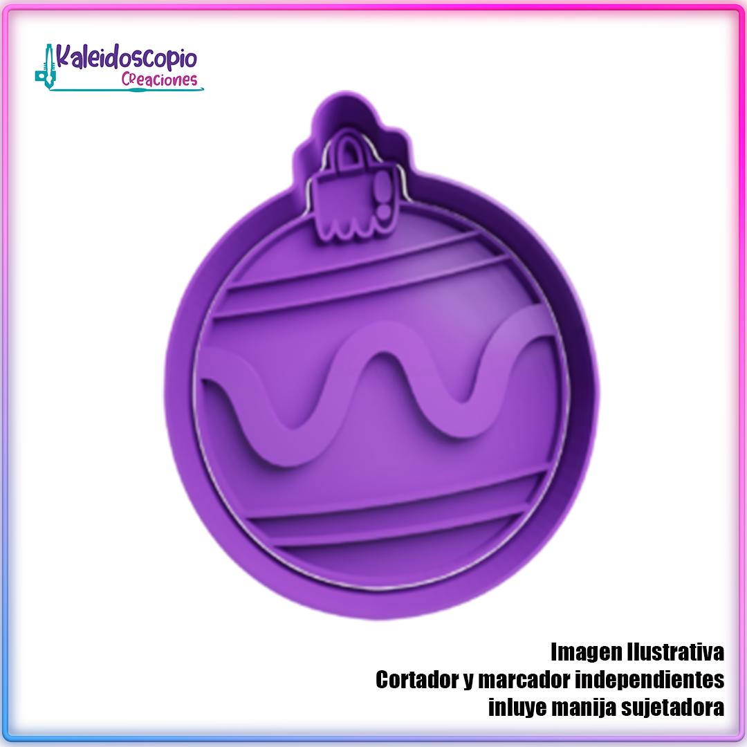 Esfera de Navidad 1 - Cortador de Galletas y Fondant