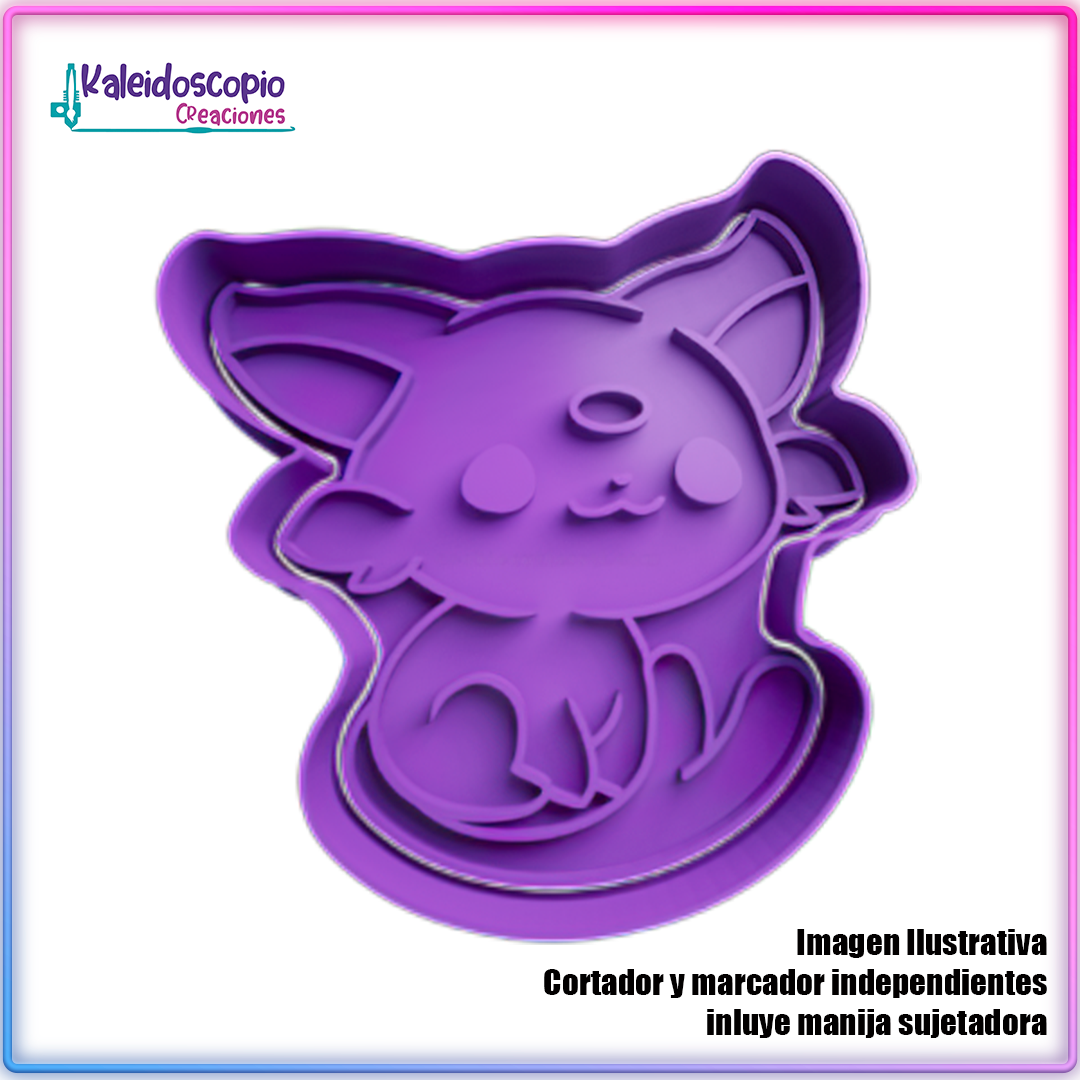 Espeon Chibi Pokemon - Cortador de Galletas y Fondant