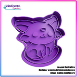 Espeon Chibi Pokemon - Cortador de Galletas y Fondant