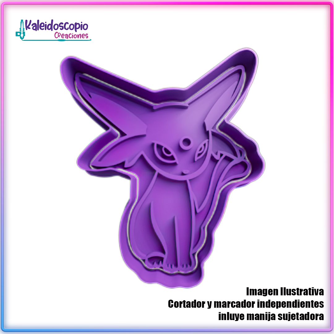 Espeon Pokemon - Cortador de Galletas y Fondant