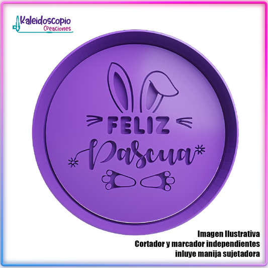 Feliz Pascua 2 - Cortador de Galletas y Fondant