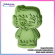 Frankenstein relajado Hallowen Cortador de Galletas y Fondant