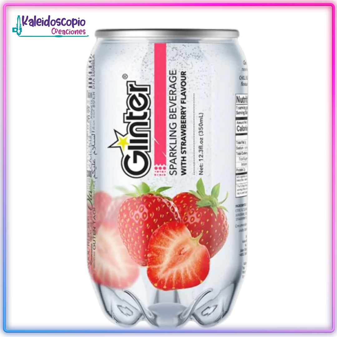 Refresco Sabor Fresa Glinter Sparkling 350ml