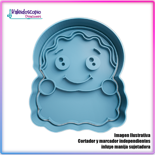 Galleta de Jengibre Cartel de Navidad 2 - Cortador de Galletas y Fondant