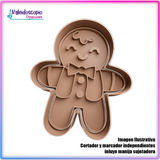 Niño de Jengibre Elegante Feliz  - Cortador de Galletas y Fondant