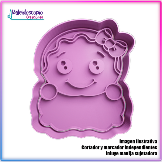 Galleta de Jengibre Moño - Cortador de Galletas y Fondant