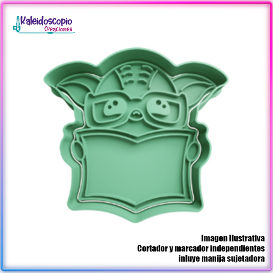 Grogu Star Wars Cartel Cortador De Galletas