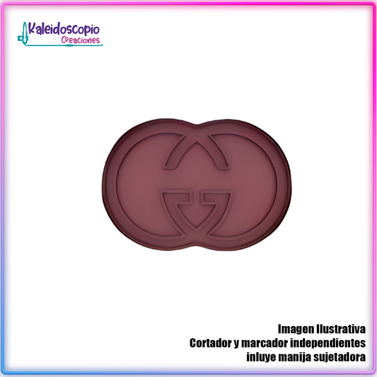 GUCCI Logo Cortador de Galleta y Fondant